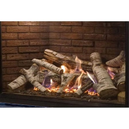 Empire Burncrete Birch Log Set - 10 Piece LS40CBB